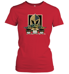 Vegas Golden Knights Star Wars Logo Baby Yoda Women's T-Shirt - PrimaryTee