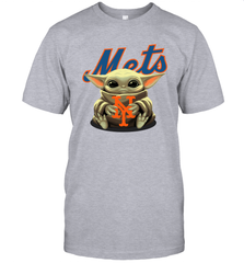 Baby Yoda Hugs The New York Mets Shirts Men's T-Shirt - PrimaryTee