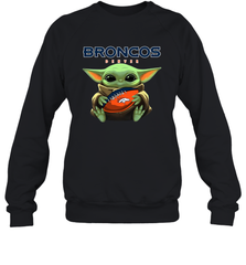 Baby Yoda Loves The Denver Broncos Star Wars NFL Shirts Sweatshirt - PrimaryTee