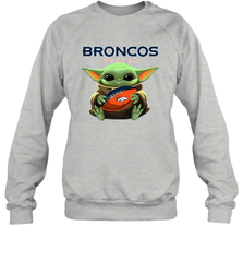Baby Yoda Loves The Denver Broncos Star Wars NFL Shirts Sweatshirt - PrimaryTee