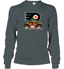 Philadelphia Flyers Star Wars Logo Baby Yoda Long Sleeve T-Shirt - PrimaryTee