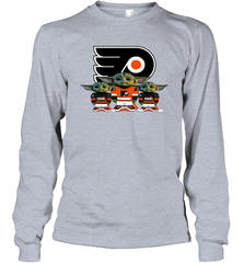 Philadelphia Flyers Star Wars Logo Baby Yoda Long Sleeve T-Shirt - PrimaryTee