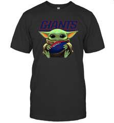 Baby Yoda Loves The New York Giants Star Wars NFL Shirts Men's T-Shirt - PrimaryTee