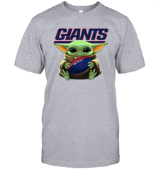 Baby Yoda Loves The New York Giants Star Wars NFL Shirts Men's T-Shirt - PrimaryTee