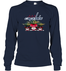 Washington Capitals Star Wars Logo Baby Yoda Long Sleeve T-Shirt - PrimaryTee