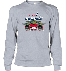 Washington Capitals Star Wars Logo Baby Yoda Long Sleeve T-Shirt - PrimaryTee
