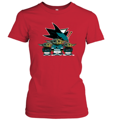 San Jose Sharks Star Wars Logo Baby Yoda Women's T-Shirt - PrimaryTee