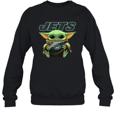 Baby Yoda Loves The New York Jets Star Wars NFL Shirts Sweatshirt - PrimaryTee
