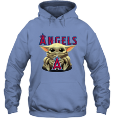Baby Yoda Hugs The Los Angeles Angels Shirts Hoodie - PrimaryTee
