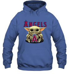 Baby Yoda Hugs The Los Angeles Angels Shirts Hoodie - PrimaryTee