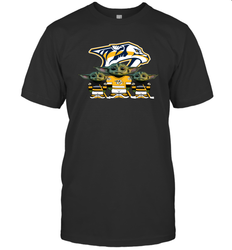 Nashville Predators Star Wars Logo Baby Yoda Men's T-Shirt - PrimaryTee