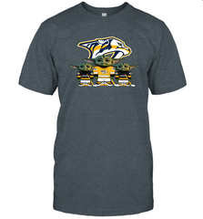 Nashville Predators Star Wars Logo Baby Yoda Men's T-Shirt - PrimaryTee