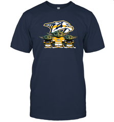 Nashville Predators Star Wars Logo Baby Yoda Men's T-Shirt - PrimaryTee