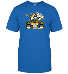 Nashville Predators Star Wars Logo Baby Yoda Men's T-Shirt - PrimaryTee