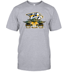 Nashville Predators Star Wars Logo Baby Yoda Men's T-Shirt - PrimaryTee