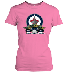 Winnipeg Jets Star Wars Logo Baby Yoda Women's T-Shirt - PrimaryTee