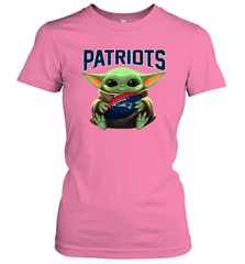 Baby Yoda Loves The New England Patriots Star Wars NFL Shirts Women's T-Shirt - PrimaryTee