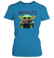 Baby Yoda Loves The New England Patriots Star Wars NFL Shirts Women's T-Shirt - PrimaryTee