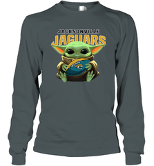 Baby Yoda Loves The Jacksonville Jaguars Star Wars NFL Shirts Long Sleeve T-Shirt - PrimaryTee