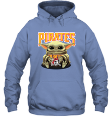 Baby Yoda Hugs The Pittsburgh Pirates Shirts Hoodie - PrimaryTee