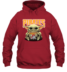 Baby Yoda Hugs The Pittsburgh Pirates Shirts Hoodie - PrimaryTee