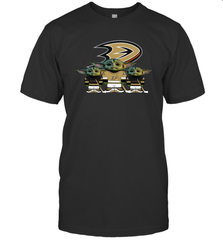 Anaheim Ducks Star Wars Logo Baby Yoda Men's T-Shirt - PrimaryTee