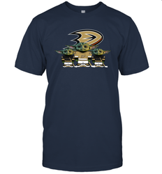 Anaheim Ducks Star Wars Logo Baby Yoda Men's T-Shirt - PrimaryTee