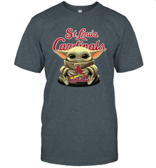 Baby Yoda Hugs The St Louis Cardinals Shirts Men's T-Shirt - PrimaryTee