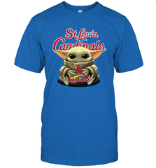 Baby Yoda Hugs The St Louis Cardinals Shirts Men's T-Shirt - PrimaryTee