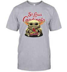 Baby Yoda Hugs The St Louis Cardinals Shirts Men's T-Shirt - PrimaryTee