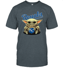 Baby Yoda Hugs The Kansas City Royals Shirts Men's T-Shirt - PrimaryTee