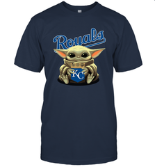 Baby Yoda Hugs The Kansas City Royals Shirts Men's T-Shirt - PrimaryTee