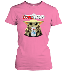 Baby Yoda Hugs Coors Light Beer Star Wars Shirts Women's T-Shirt - PrimaryTee