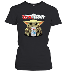Baby Yoda Hugs Coors Light Beer Star Wars Shirts Women's T-Shirt - PrimaryTee
