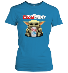 Baby Yoda Hugs Coors Light Beer Star Wars Shirts Women's T-Shirt - PrimaryTee