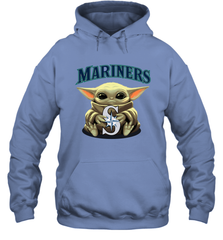 Baby Yoda Hugs The Seattle Mariners Shirts Hoodie - PrimaryTee
