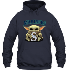 Baby Yoda Hugs The Seattle Mariners Shirts Hoodie - PrimaryTee