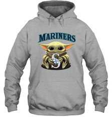 Baby Yoda Hugs The Seattle Mariners Shirts Hoodie - PrimaryTee