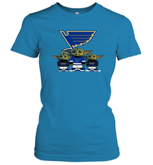 St Louis Blues Star Wars Logo Baby Yoda Women's T-Shirt - PrimaryTee