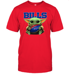 Baby Yoda Loves The Buffalo Bills Star Wars NFL Shirts Men's T-Shirt - PrimaryTee
