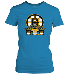 Boston Bruins Star Wars Logo Baby Yoda Women's T-Shirt - PrimaryTee