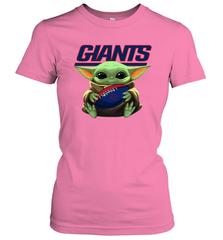 Baby Yoda Loves The New York Giants Star Wars NFL Shirts Women's T-Shirt - PrimaryTee