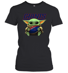 Baby Yoda Loves The New York Giants Star Wars NFL Shirts Women's T-Shirt - PrimaryTee
