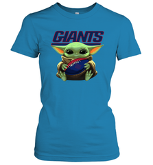 Baby Yoda Loves The New York Giants Star Wars NFL Shirts Women's T-Shirt - PrimaryTee