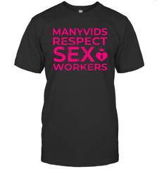 Manyvids Respect Sex Workers Shirt Men's T-Shirt - PrimaryTee