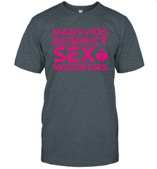 Manyvids Respect Sex Workers Shirt Men's T-Shirt - PrimaryTee