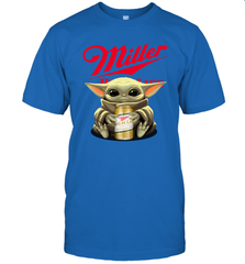 Baby Yoda Hugs Miller High Life Beer Star Wars Shirts Men's T-Shirt - PrimaryTee