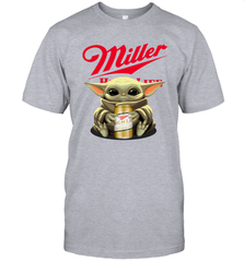 Baby Yoda Hugs Miller High Life Beer Star Wars Shirts Men's T-Shirt - PrimaryTee
