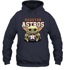 Baby Yoda Hugs The Houston Astros Shirts Hoodie - PrimaryTee