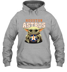 Baby Yoda Hugs The Houston Astros Shirts Hoodie - PrimaryTee